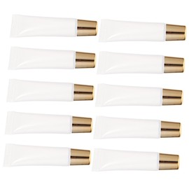 Baluue 50pcs Refillable Lip Balm Tubes Lip Gloss Containers with Caps Soft for Crafting and Cosmetic Use