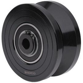 Sidco Supply 3.5 Inch V-Groove Wheel - Solid Steel - Sliding Gate Wheel – Heavy Duty –Track Wheel - Metal Gate Wheel - Inverted V Shape Wheel for Slide Gates with Bolt V Groove