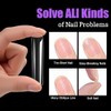 Long Square Nail Tips, 240Pcs Full Cover Soft Gel Nail