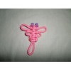 Unbranded Pink Dragonfly Paracord Keychain or Zipper Pull Pink with