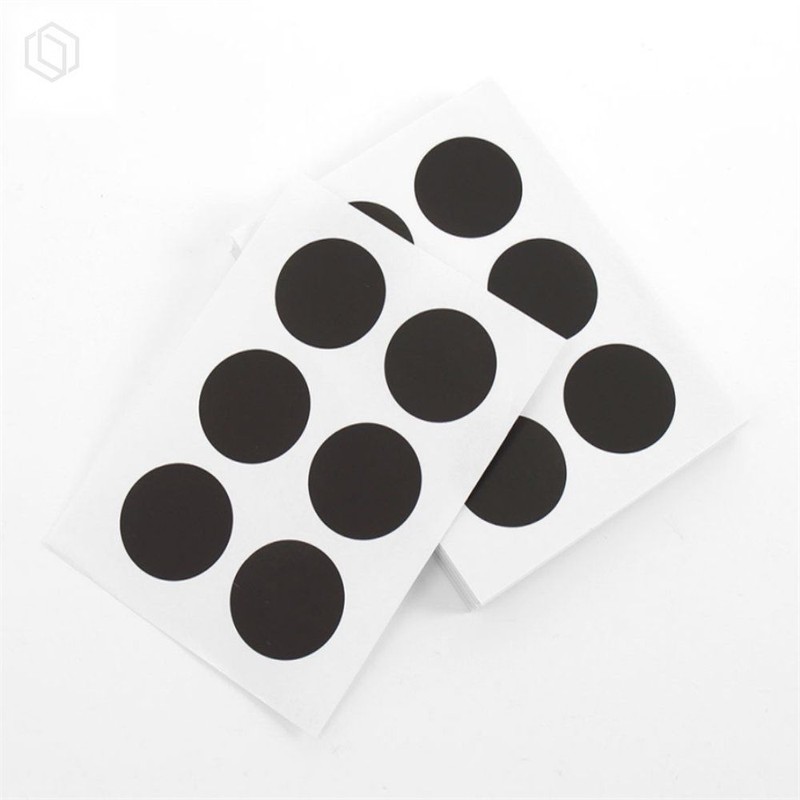 루아르셀 30mm Round Stickers 60 Sheets Black Diary Stickers Color