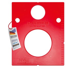 NIVILLI SCHABLONY Drilling & Marking Template Suitable for Geberit Toilet / Toilet Connections - Precise & Universal Use - Time-saving & Robust - Ideal for DIY & Professionals
