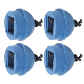 Lk Holder, Billiard Cue Chalk Holder for Table, Billiard Cue Chalk Holder, 4 Pieces Cue Chalk Holder, Bag, Rubber, Pool Chalk Holder with Cord Accessories, Black (Blue)