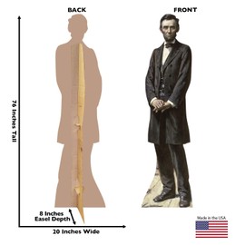 Cardboard People President Abraham Lincoln Life Size Cardboard Cutout Standup - The Gettysburg Address