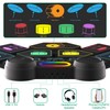 Vicbueges Electronic Drum Set, 9 Pads Roll Up Drum Kit,