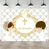 ASDCXZ 7x5ft Mi Bautizo Backdrop Baptism God Bless First Holy