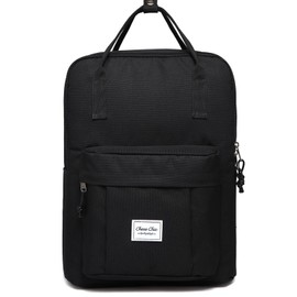 Backpack for Women, Chasechic Lightweight Cute School Bookbag for Teen Girls Hiking Casual Aesthetic Daypack Black