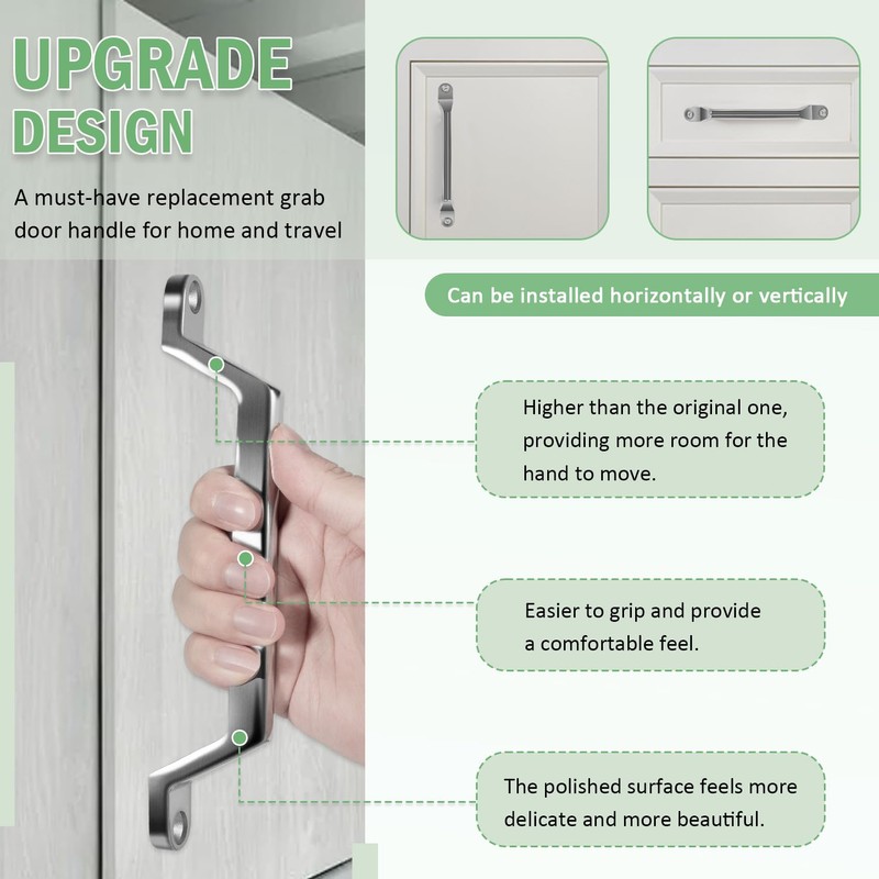 USSKYBOY Universal RV Grab Door Handle, Solid Stainless Steel Grab