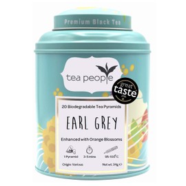 Tea People Earl Grey Tea Pyramids Caddy (Pack of 20)