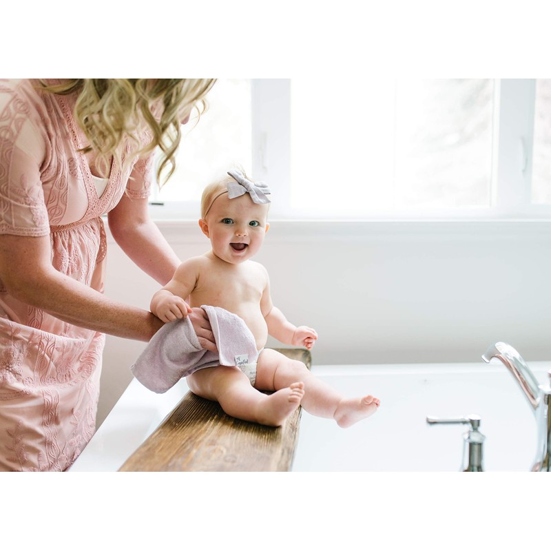 Copper Pearl 6 Ultra Soft Baby Bath Washcloths Premium Large