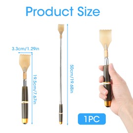 Back Scratcher, Extendable Back-Scratcher for Adults Kids, Telescopic Scratcher Claw with Massage Bead & Scratching Massager, Backscratchers Set, Handheld Massager Tool, Father's Day Gifts for Dad
