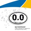 0.0 I Don't Run Oval Magnet Decal for Car Vehicles