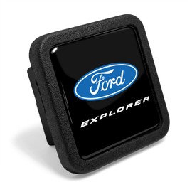 iPick Image for Ford Explorer Black Rubber Heavy-Duty 2" Trailer Tow Hitch Receiver Cover for Class 3 and Class 4