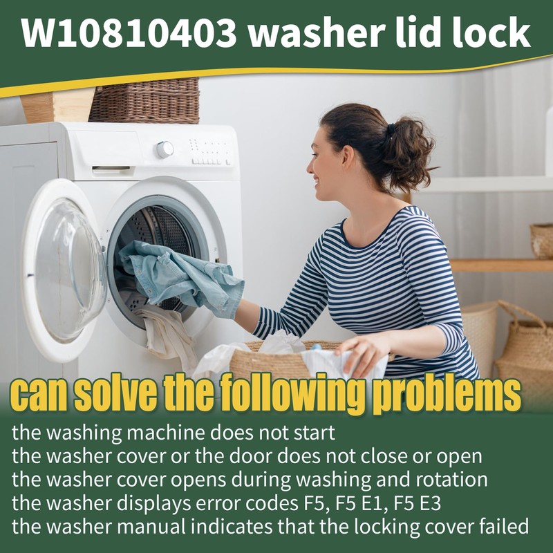 W10810403 W10861642 W10787836 Washer Lid Lock Assembly Fit for whirlpool