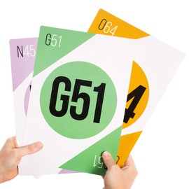 Royal Bingo Giant Calling Cards - Pack of 75 - High Visibility, 8.25" x 11.75" per Card-Replacement for Raffle and Balls