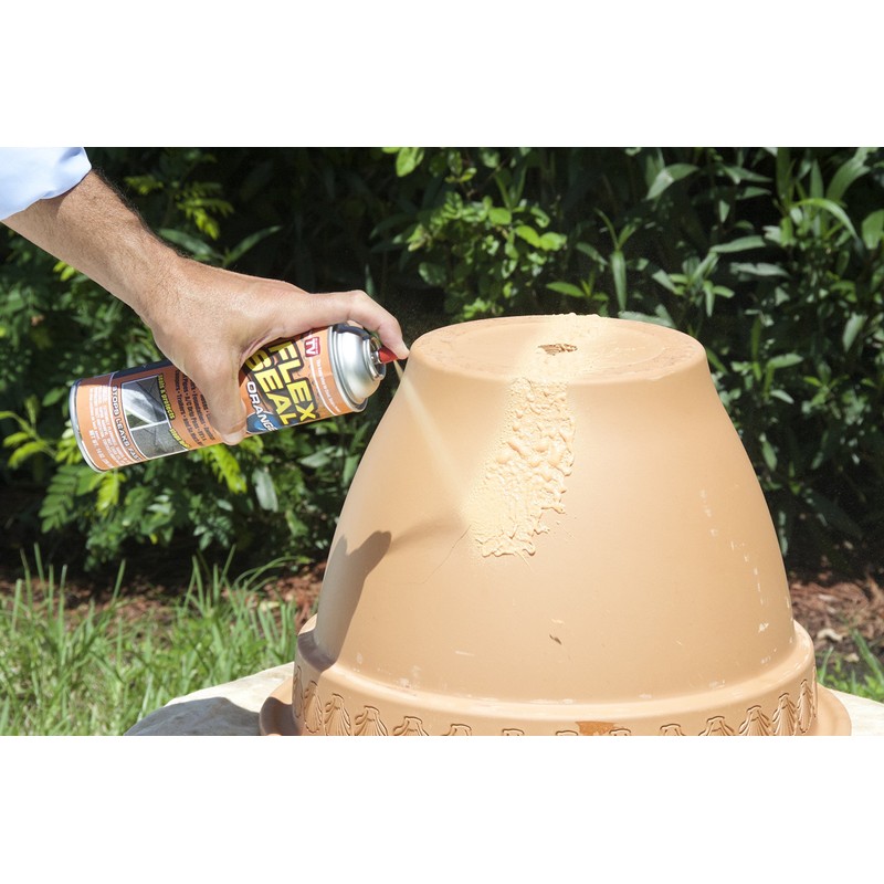 Flex Seal, 14 oz, Terracotta, Stop Leaks Instantly, Waterproof Rubber