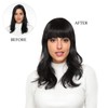 Yamel Bangs Hair Clip in Bangs Hair Extensions Synthetic Ash