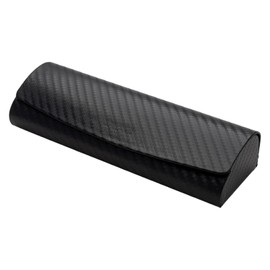 テーシーケース メガネケース おしゃれ レザー ハード ケース マグネット式 ステンレス フェイクレザー ブラック HY-80137-2