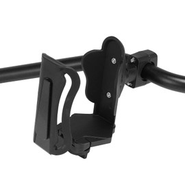 Motorcycle Cup Holder, Adjustable Water Drink Bottle for ATV UTV Bike Motorcycle 22/25/28mm Handlebar Mount, Black