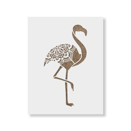 Flamingo Stencil - Reusable Stencils for Painting - Mylar Stencil for Crafts and Decorations
