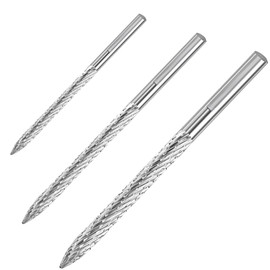Tallew Tire Reamer Drill Bit Multi Sizes Tire Repair Carbide Burr Drill Bit Patches Plug Cutters Wire Cutter Carbon Steel Reamer Repair Tools(3 Pack,3 mm 4.5 mm 6 mm)