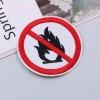 unbranded no camera Sign embroidered  PATCH iron-on 3624