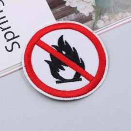 unbranded no camera Sign embroidered  PATCH iron-on 3624