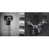 TheGeekLa Combination Padlock with 4-Digit Smooth Dial Lock Security Padlock