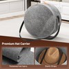 SLEEPING LAMB Cowboy Hat Box for Travel and Storage, Collapsible
