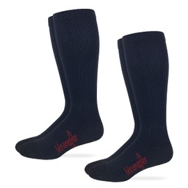 Wrangler Riggs Mens Cotton over the calf Work Boot Socks 2 Pair Pack (as1, alpha, l, regular, regular, Black)