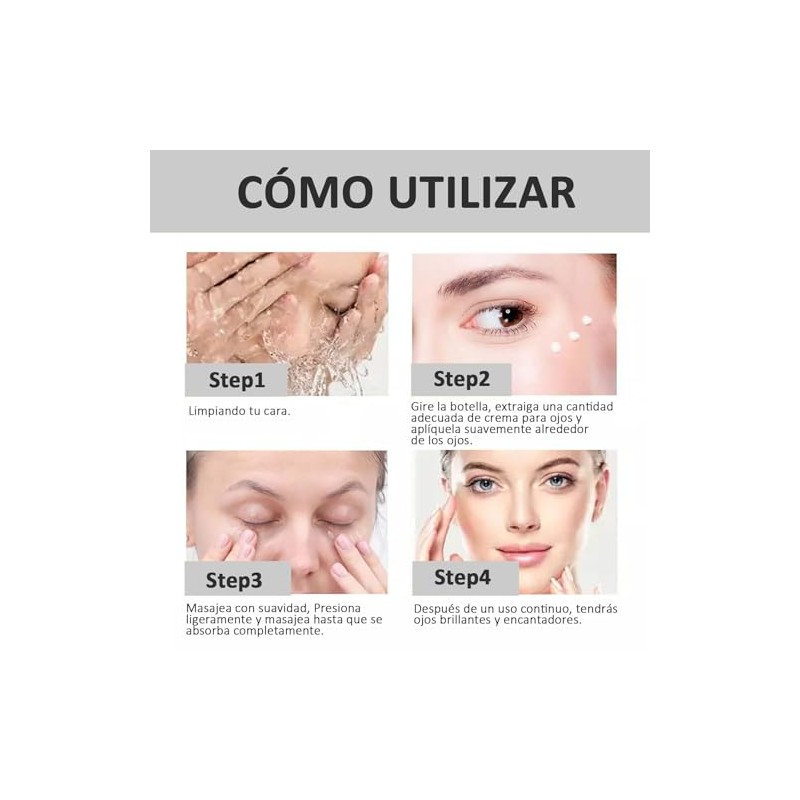 Crema para Ojos de papa, Crema para Ojos Peptidos 5D