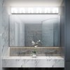 Aipsun 6 Lights Modern LED Bathroom Vanity Light Acrylic Stainless