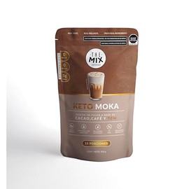 The Mix Superfoods Keto Moka, Bebida en Polvo con Cacao y Café, 300g, 15 Porciones, Vegano, Sin Azúcar