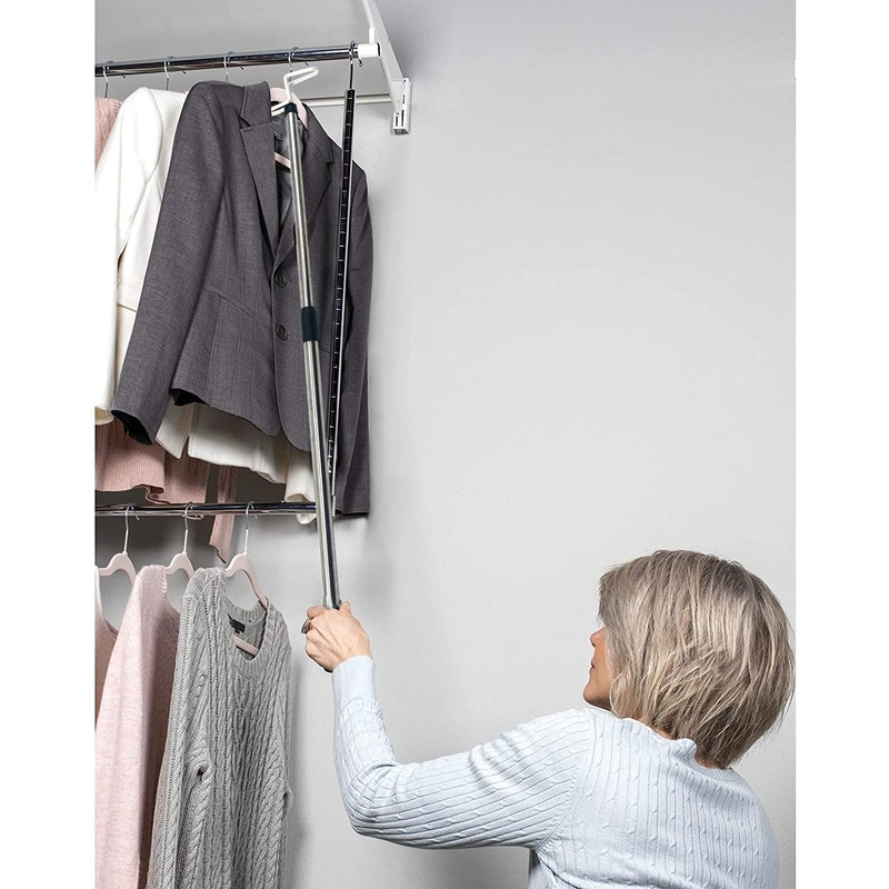 Forzaddik Adjustable Dressing Stick with Sock Aid & Zipper Puller