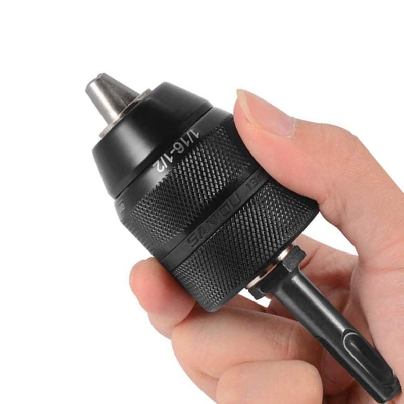 Mesee Drill Chuck Adapter 2-13 Keyless Chuck 1/2-20UNF, Drill Chuck