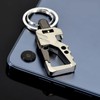 ZelariaX Key Ring Keychain, Super Durable, Zinc Alloy, Includes Carabiner,