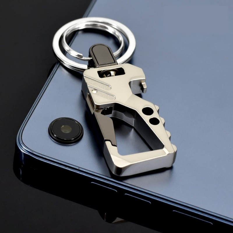 ZelariaX Key Ring Keychain, Super Durable, Zinc Alloy, Includes Carabiner,