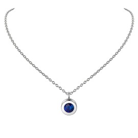 Dainty Blue Crystal Pendant Necklace for Women Birthday Gifts
