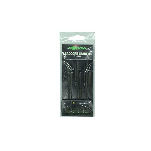 Korda Ready-Tied Leadcore Helicopter Leaders 1m: Gravel