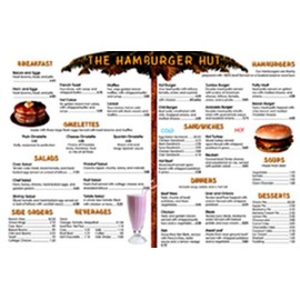 REMEDIA PUBLICATIONS Menu Math: The Hamburger Hut Book, 6 Extra Menus