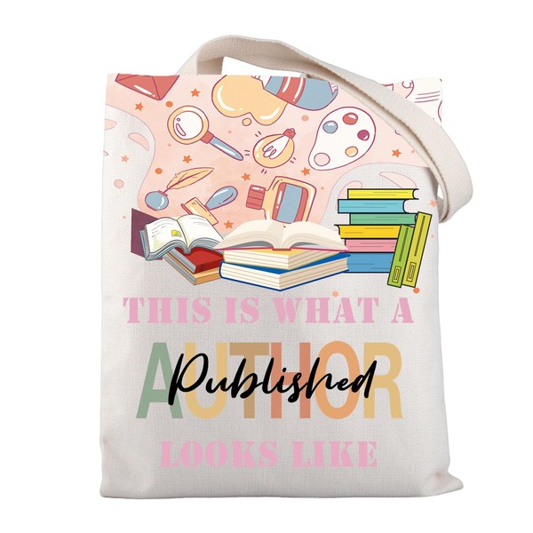 Published Author Canvas Tote Bag Published Author Gifts New Author