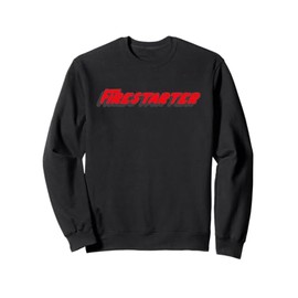 Firestarter | Brush strokes in Red Music 1900's Song Sweatshirt