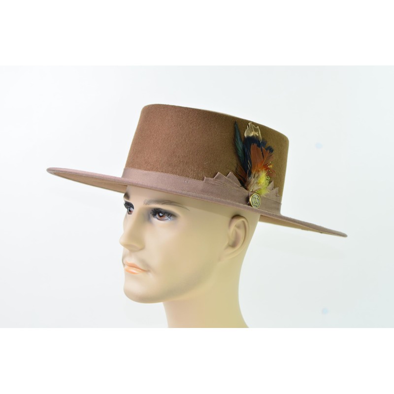 T's Luxury Fedora Wide Brim Hat