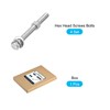 METALLIXITY Hex Head Screws Bolts, Nuts, Flat & Lock Washers