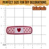 Roiseposie Pink Band Aid Heart Patch, Medical Bandage 3 Inches