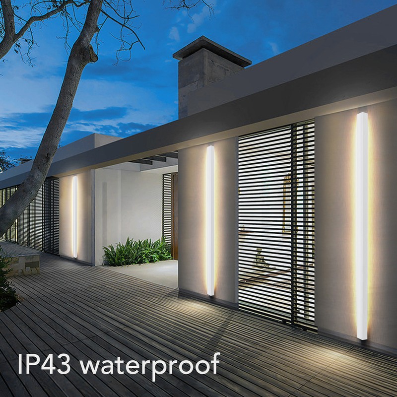 LED Long Strip Wall Light Waterproof Stylish Modern Long Wall
