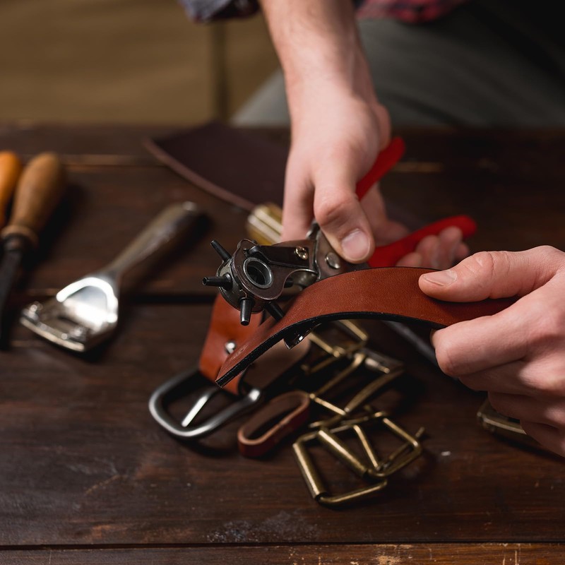 QUARKZMAN Leather Belt Loop Holders 11.5 cm Outer Circumference Belt