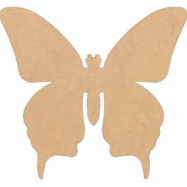 Butterfly Wooden MDF 22" Shape, Unfinished Blank Craft MDF 1/8"