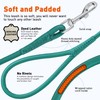 Dogline Soft and Padded Rolled Round Leather Leash for Dogs
