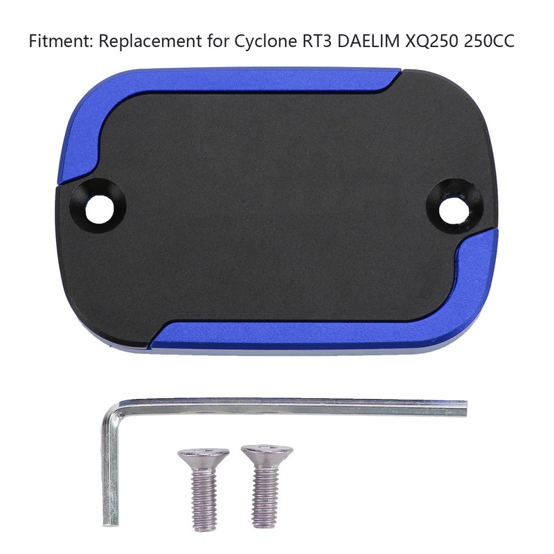 Front Brake Pump Fluid Reservoir Cover Cap Replacement for Cyclone